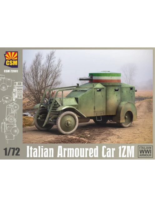 Italian Armoured Car 1ZM Copper State Models | No. CSM72001 | 1:72