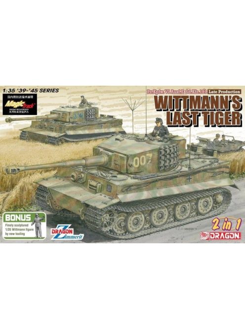 .Kpfw. VI Ausf.E Sd.Kfz.181 Late Production Wittmann's Last Tiger w/Magic Track Dragon | No. 6800MT | 1:35
