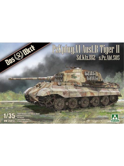 PzKpfwg. VI Ausf.B Tiger II Sd.Kfz.182 - s.Pz.Abt.505 Das Werk | No. DW35013 | 1:35