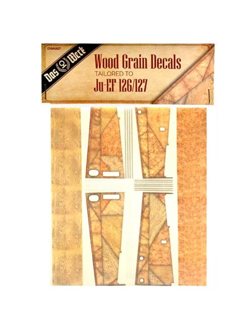 Wood Grain Decals Tailored to Ju-EF 126/127 Das Werk | No. DWA007 | 1:32