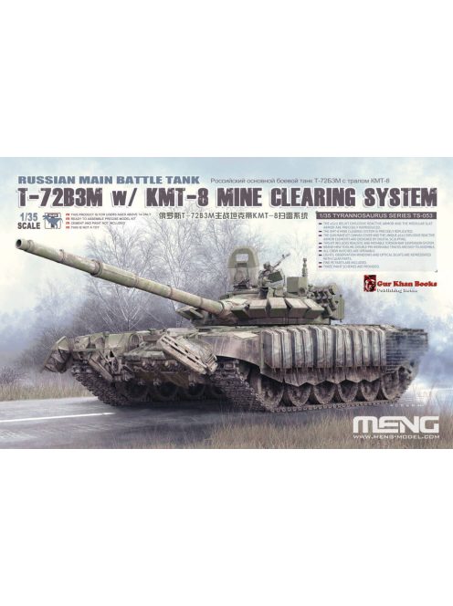 Meng Model - Russian Main Battle Tank T-72B3M w/ KMT-8 Mine Clearing System