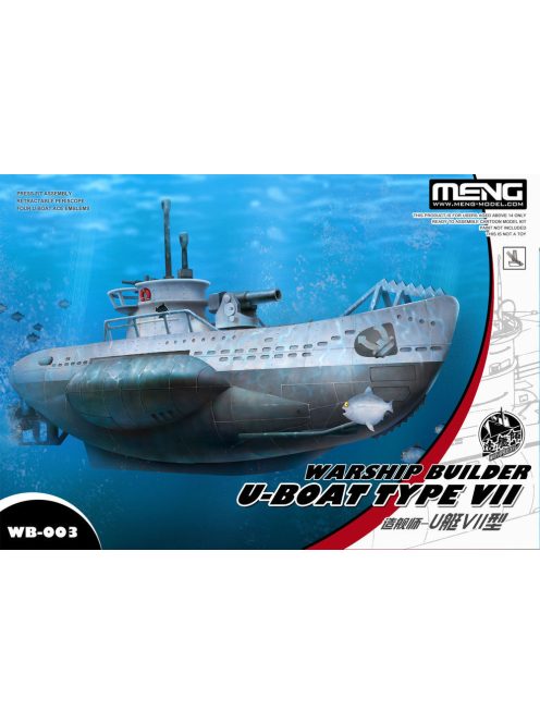 Meng Model - Warship Builder- U-Boat Type VII (Cartoon Model)
