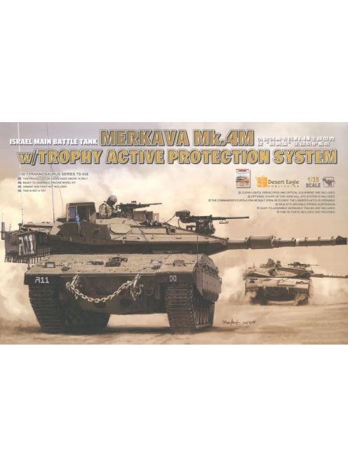 Israel Main Battle Tank Merkava Mk.4M w/TROPHY Active Protection System Meng | No. TS-036 | 1:35