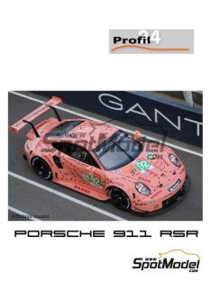   1/24 Pink Pig Porsche 911 RSR 2018 Le Mans 24 Hours #92 Profil 24 - No. P24111