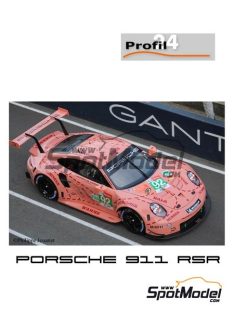   1/24 Pink Pig Porsche 911 RSR 2018 Le Mans 24 Hours #92 Profil 24 - No. P24111