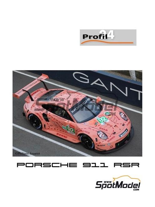 1/24 Pink Pig Porsche 911 RSR 2018 Le Mans 24 Hours #92 Profil 24 - No. P24111