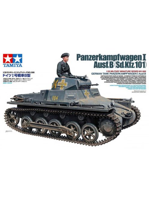 Tamiya - 1:35 German Tank Panzerkampfwagen I Ausf.B (Sd.Kfz.101)