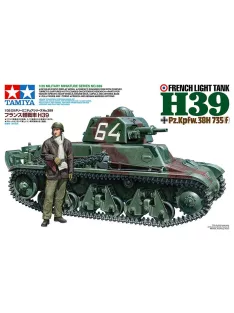   Tamiya - 1:35 French Light Tank H39 Pz.Kpfw.38H 735(f) - 2 figures