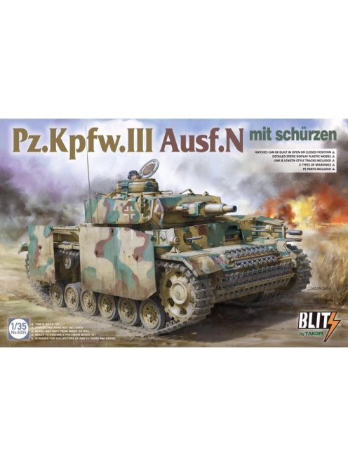 Pz.Kpfw.III Ausf.N mit schürzen Takom | No. 8005 | 1:35
