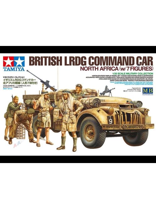 British LRDG Command Car North Africa (w/7 figures) Tamiya | No. 32407 | 1:35