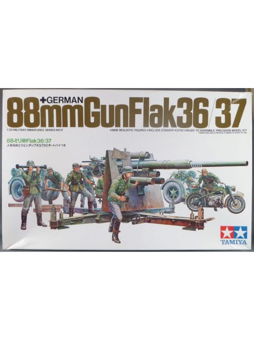 German 88mm Gun FlaK 36/37 Tamiya | No. MM117 | 1:35