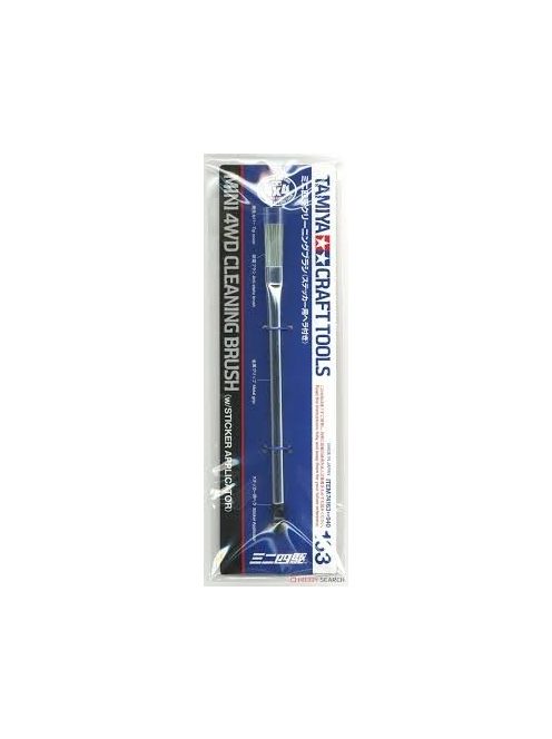 Tamiya Craft Tools Series  Mini 4WD Cleaning Brush (w/Sticker Applicator) Item No: 74163