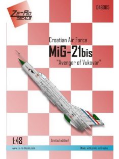 1/48 MiG-21bis “Avenger of Vukovar” ZERO decals
