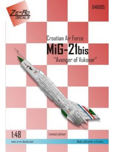 1/48 MiG-21bis “Avenger of Vukovar” ZERO decals