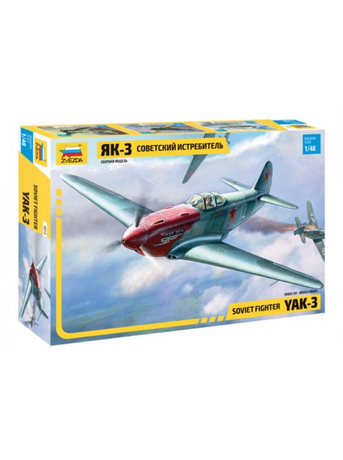 Zvezda - Yakovlev Yak-3 Soviet Fighter 1:48 (4814)