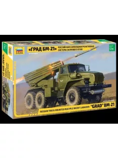   1/35 Multiple Rocket Launcher BM-21 "Grad" Zvezda - No. 3655