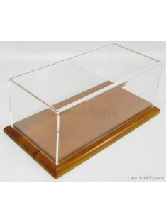   Cmc - Vetrina Display Box For Car 1/18 - Base Legno - Wood Lungh.Cm 29.0 X Largh.Cm 13.0 X Alt.Cm 12.8 (Altezza Interna Cm 10.0) Plexiglass Display - Wood