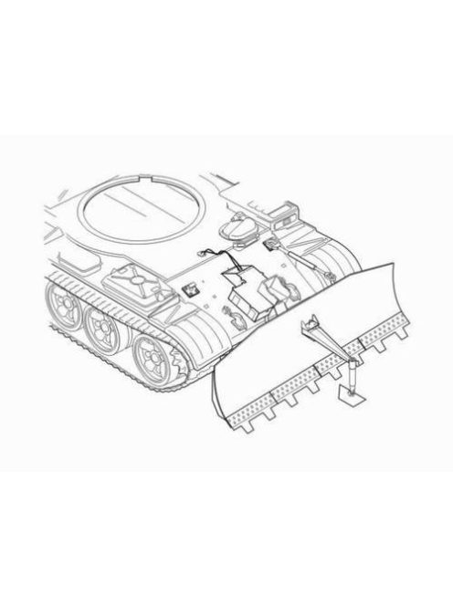 CMK - BTU-55 Dozer Blade, Detail Set für T-55, T-54, T-62