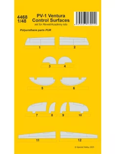 CMK - 1/48 PV-1 Ventura Control Surfaces
