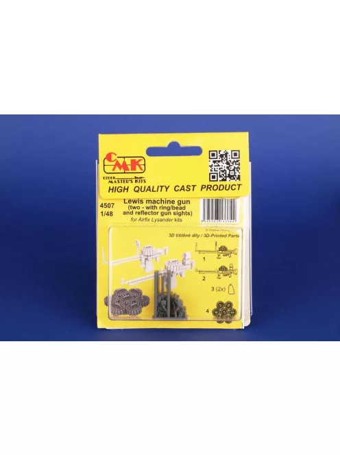 CMK - Lewis machine gun (two - with ring/bead and reflector gun sights) for Airfix