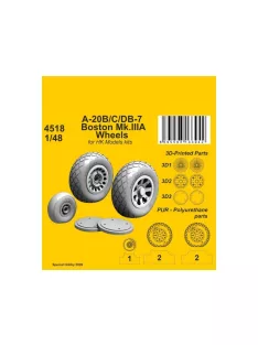 CMK - A-20B/C/DB-7 Boston Mk.III Wheels / for HK Models kits