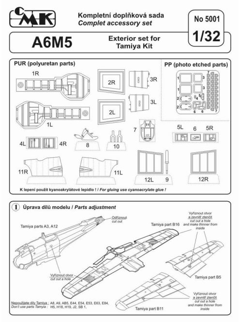 CMK - A6M5 Zero, Exterior set