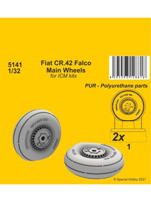 CMK - Fiat CR.42 Main Wheels (ICM kit)