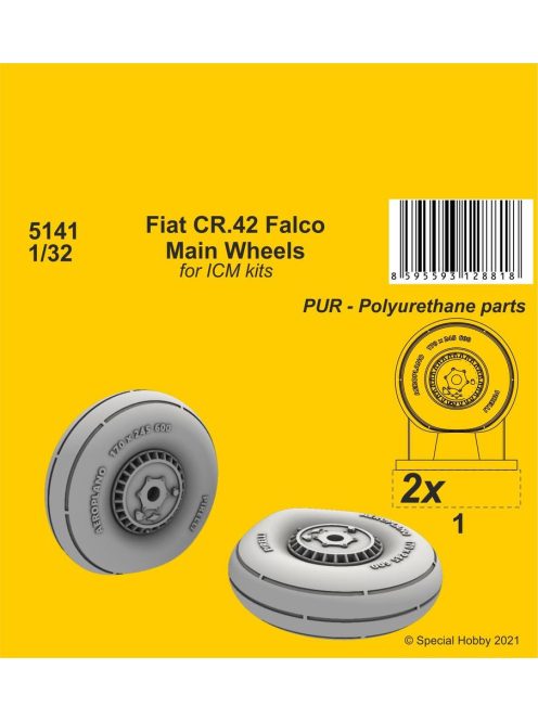 CMK - Fiat CR.42 Main Wheels (ICM kit)