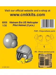 CMK - Vietnam Era US Helicopter Pilot Helmet (2 pcs.) 1/35