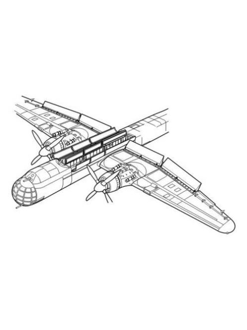 CMK - Heinkel He 177A, Flaps, control s. Bomb r.