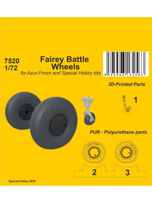CMK - Fairey Battle Wheels for Azur-Frrom and Special Hobby kits