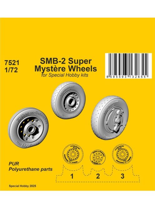 CMK - SMB-2 Super Mystère Wheels for Special Hobby kits