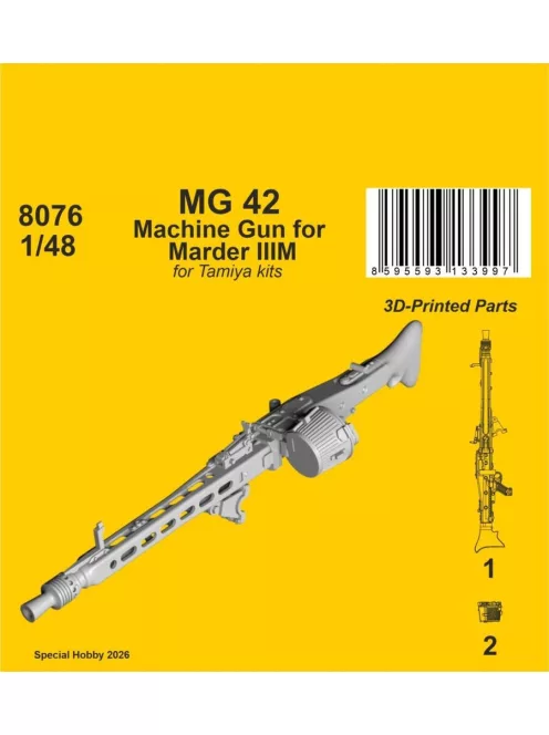 CMK - MG 42 Machine Gun for Marder IIIM for Tamiya