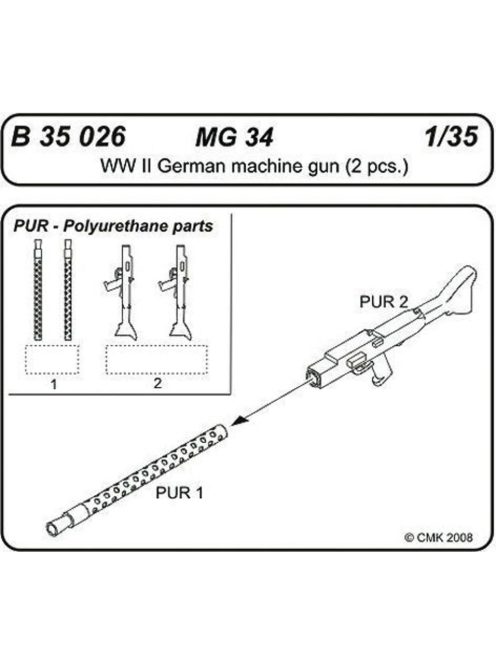 CMK - MG 34 German Machine gun