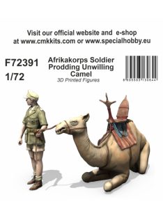CMK - 1/72 Afrikakorps Soldier Prodding Unwilling Camel