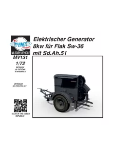   CMK - Elektrischer Generator 8kw für Flak Sw-36 mit Sd.Ah.51