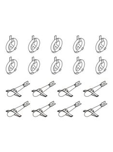 CMK - Bismarck Paravane 8pcs.+Life Rings 10pcs