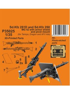   CMK - Sd.Kfz 251D/250A MG 42 with armor shiels and pivot mount 1/35 for Tamiya and Dragon kits