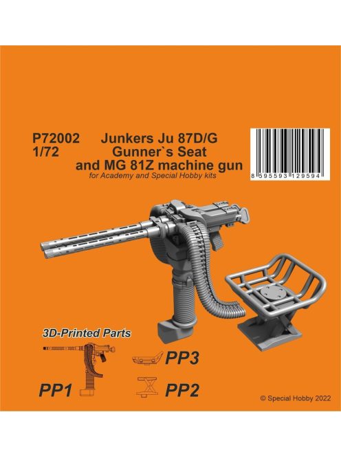 CMK - Ju 87D/G Gunner's Seat and MG 81Z machine gun / for Academy/SH