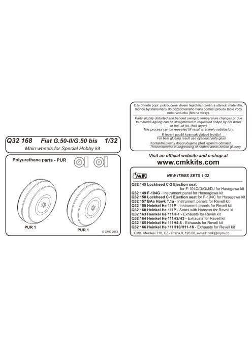CMK - Fiat G.50-II/G.50bis - Wheels