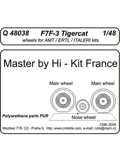 CMK - F7F-3 tigercat wheels für Revell Bausatz