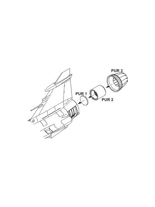 CMK - JAS-39C/D Exhaust nozzle for Italeri kit