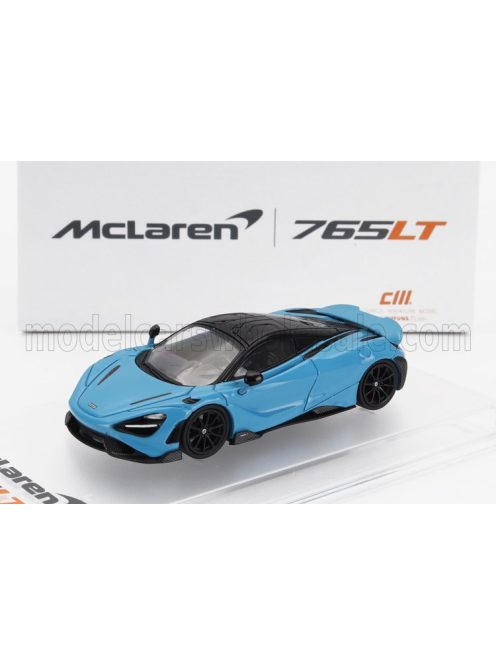 Cm-Models - McLAREN 765LT WITH RACING SET WHEELS 2020 LIGHT BLUE