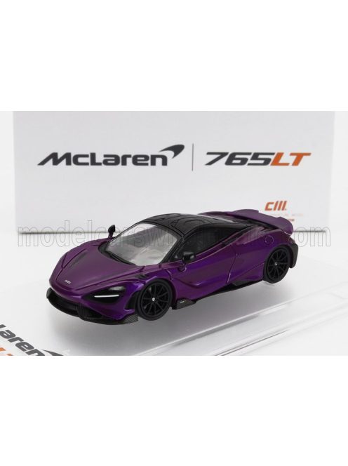 Cm-Models - McLAREN 765LT WITH RACING SET WHEELS 2020 PURPLE BLACK
