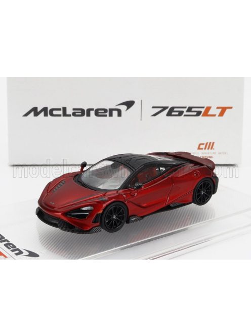 Cm-Models - McLAREN 765LT WITH RACING SET WHEELS 2020 RED BLACK