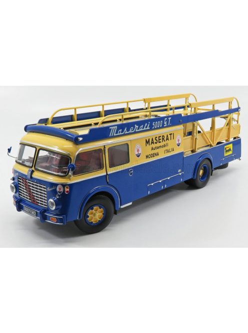 CMR - FIAT 642RN2 TRUCK BARTOLETTI MASERATI CAR TRANSPORTER 1957 BLUE YELLOW