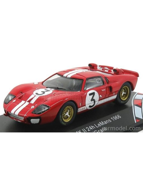 Cmr - Ford Usa Gt40 Mkii 7.0L V8 Team Ford Motorsport N 3 24H Le Mans 1966 D.Gurney - J.Grant Red White