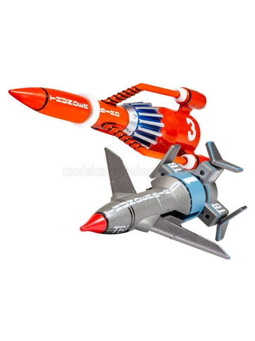 Corgi - G.ANDERSON THUNDERBIRDS - THUNDERBIRD 1 - THUNDERBIRD 3 RED SILVER
