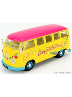   Corgi - Volkswagen T1 Minibus Congratulations 1961 Yellow Fucsia