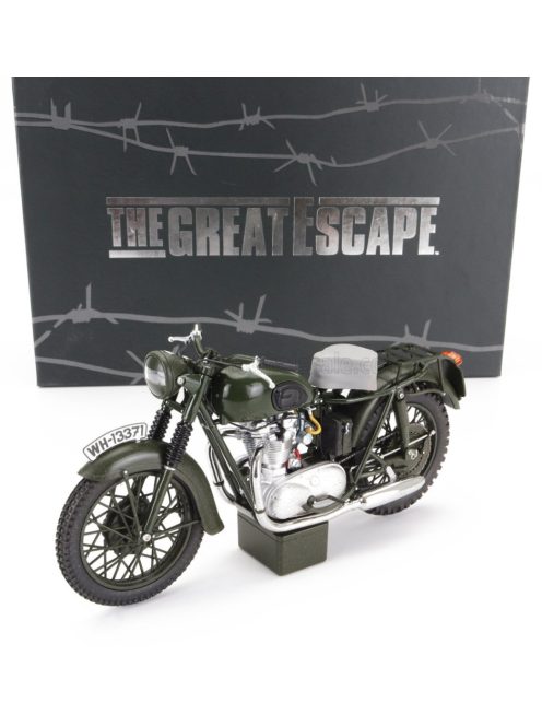 Corgi - TRIUMPH TR6 1962 - THE GREAT ESCAPE MOVIE - LA GRANDE FUGA - STEVE McQUEEN MILITARY GREEN
